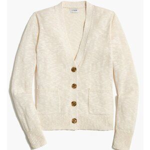 J. Crew Factory White Beachy Cardigan